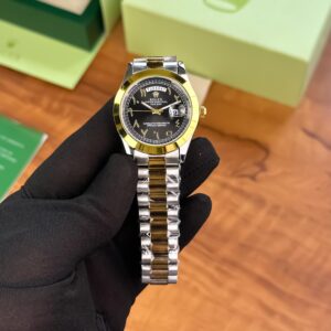 Rolex Men’s Day-Date Arabic Dial first copy – heavy lock clasp design.