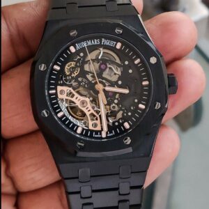 AP Royal Oak Double Balance Black First Copy Wheel style