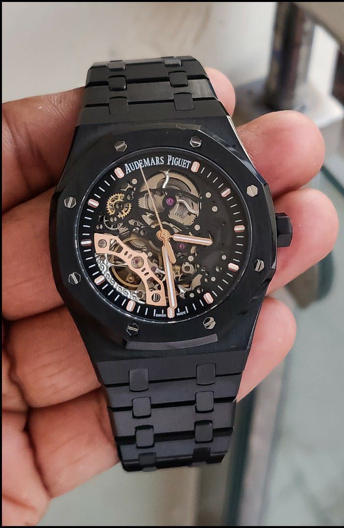 AP Royal Oak Double Balance Black First Copy Wheel style