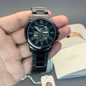 Fossil First Copy Modern Machine watch – black case, automatic movement.