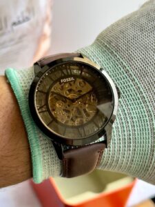 First copy Fossil ME3098 – 44MM case, Japanese automatic movement.