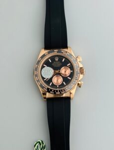 Rolex Daytona Cosmograph first copy watch – rosegold stainless steel with chocolate dial.