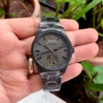 Rolex Label Noir Black First Copy Watch Straight shot with watch in hand