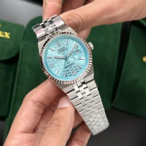 Rolex Land Dweller Semi Swiss First Copy Watch full shot on a man hand