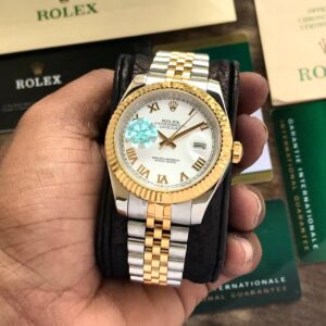 Rolex DateJust 41 White Dial Two Tone Bracelet First Copy Watch