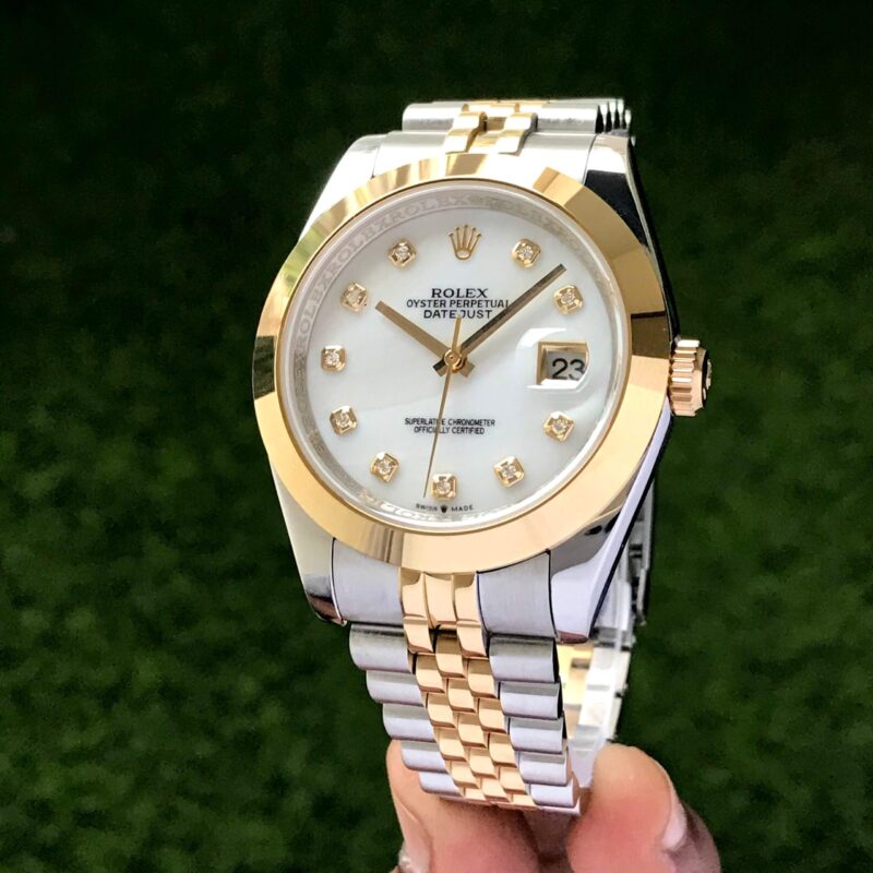 Rolex DateJust White 41 First Copy Watch