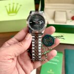 Rolex Datejust Grey Quartz First Copy Watch