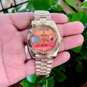 Rolex Day Date 40 Carnelian Orange First Copy Watch