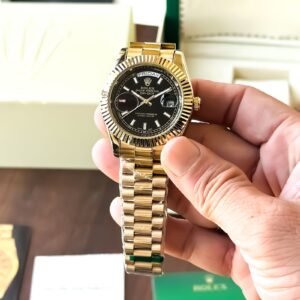 Rolex Day-Date Black Dial First Copy Watch