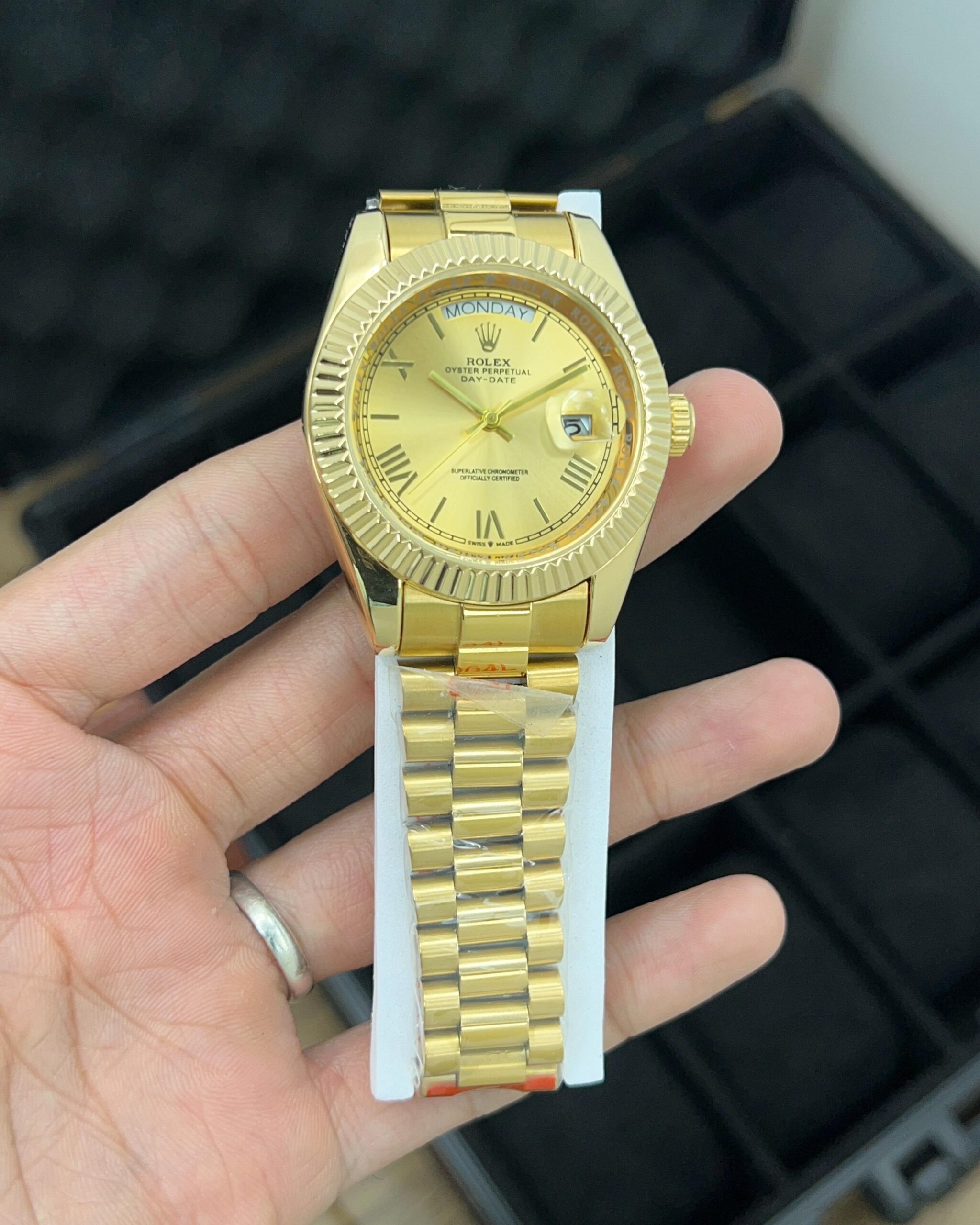 Rolex-Day-Date-Yellow-1 Rolex Day-Date Yellow First Copy Watch - Image 1