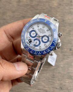 Rolex Daytona 4131 Silver Blue First Copy Watch - Image 3