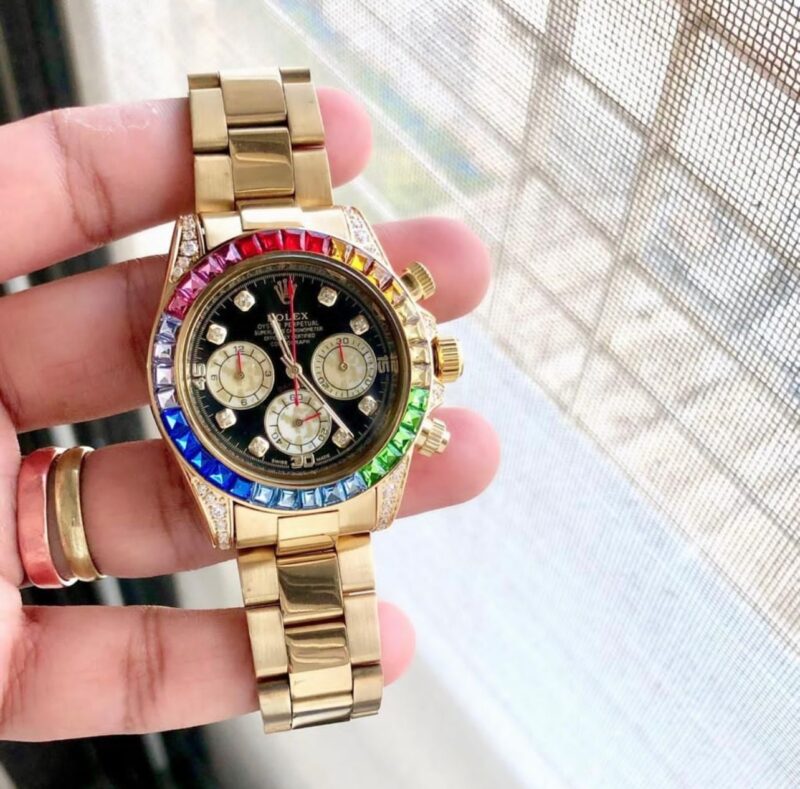 Rolex Daytona Golden Rainbow First Copy Watch