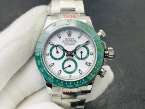 Rolex Daytona Green White Dial First Copy Watch - Image 5