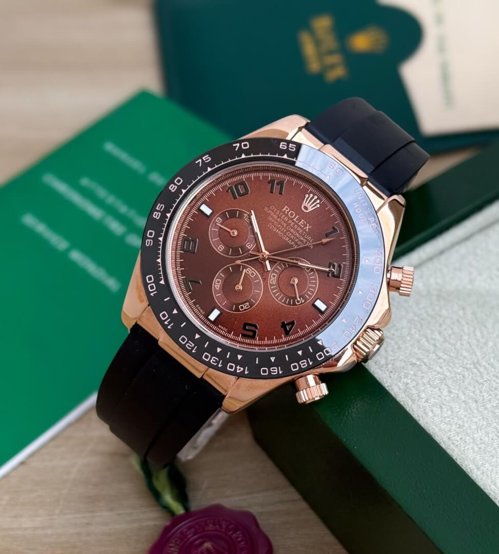 Rolex-Daytona-Oysterflex-Chocolate-1 Rolex Daytona Oysterflex Chocolate First Copy Watch