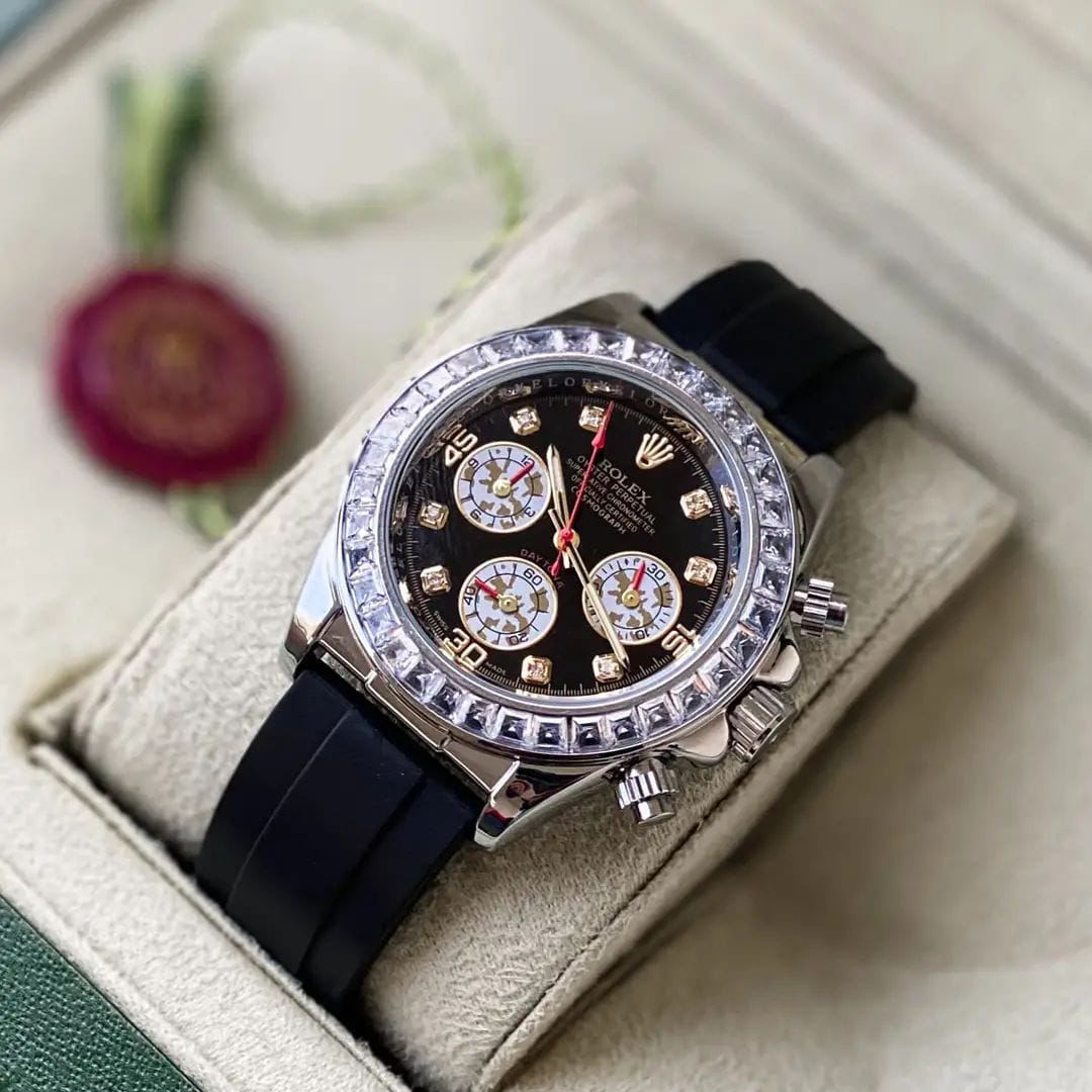 Rolex-Daytona-Oysterflex-Diamond-Dial-1 Rolex Daytona Oysterflex Diamond Dial First Copy Watch - Image 1