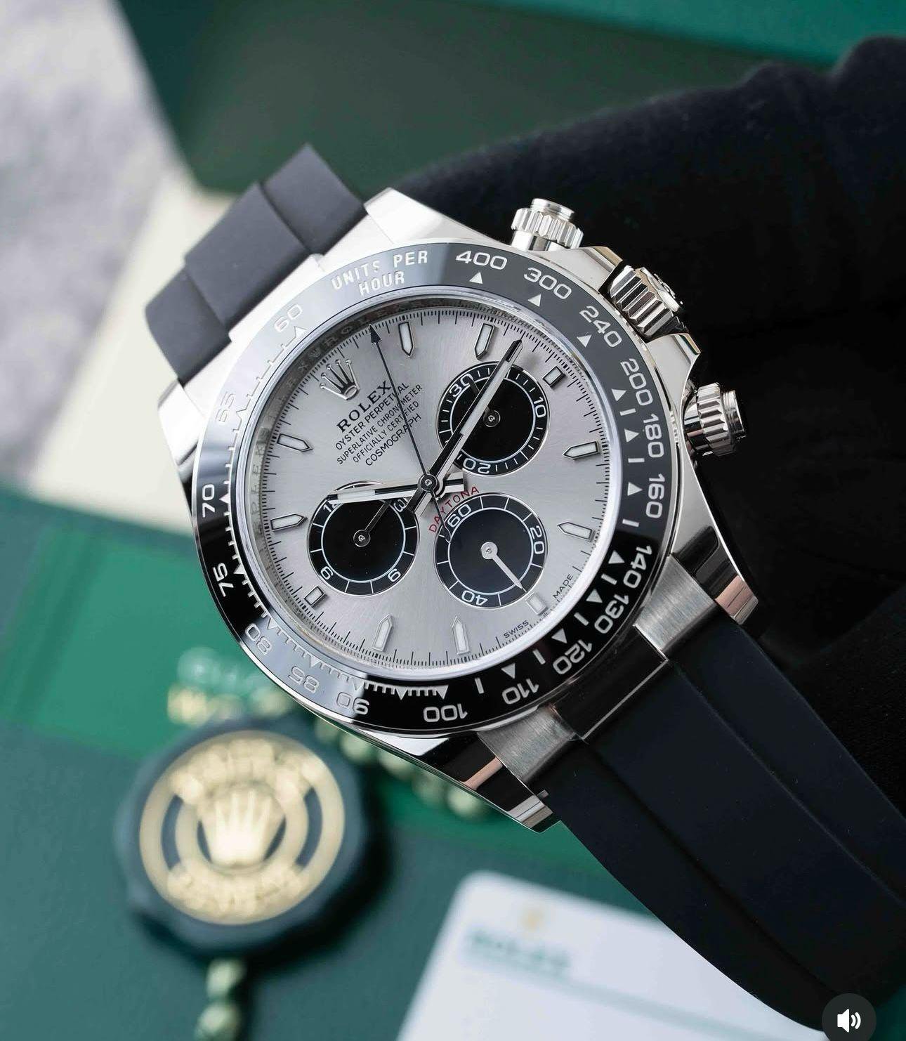 Rolex-Daytona-Oysterflex-Grey-Dial-1 Rolex Daytona Oysterflex Grey Dial First Copy Watch