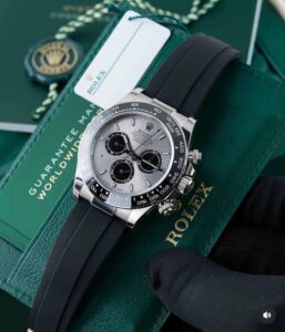 Rolex Daytona Oysterflex Grey Dial First Copy Watch - Image 4