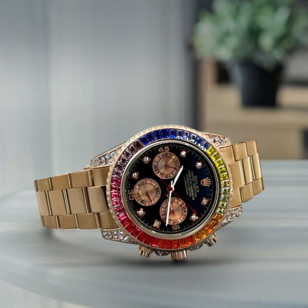 Rolex Daytona Rainbow Quartz First Copy Watch