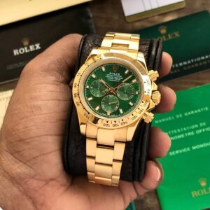 Rolex Daytona Rose Gold Green Dial 40mm First Copy Watch