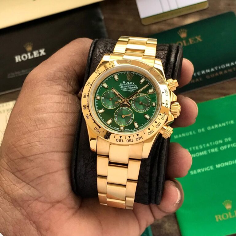 Rolex Daytona Rose Gold Green Dial 40mm First Copy Watch