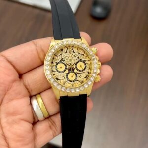 Rolex Daytona Tiger Eye Gold First Copy Watch