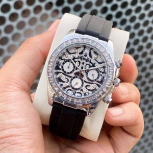 Rolex Daytona Tiger Eye Silver First Copy Watch