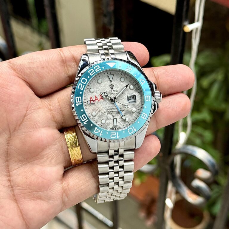 Rolex GMT II Silver First Copy Watch