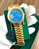 Rolex Oyster Perpetual Day-Date Sky Blue Dial First Copy Watch