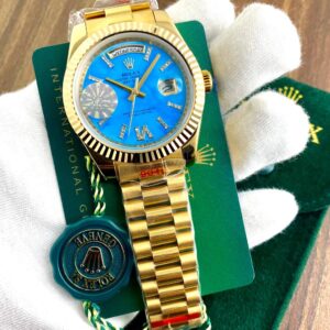 Rolex Oyster Perpetual Day-Date Sky Blue Dial First Copy Watch