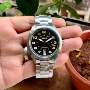 Seiko SRPC85K1 Neo Sports first copy men’s watch – 41MM, automatic, open back, stainless steel bracelet.