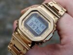 G-Shock G842-B5000D-1DR Stainless Steel Golden first copy men’s watch – 44MM, digital display, stainless steel strap.