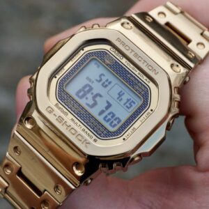 G-Shock G842-B5000D-1DR Stainless Steel Golden first copy men’s watch – 44MM, digital display, stainless steel strap.