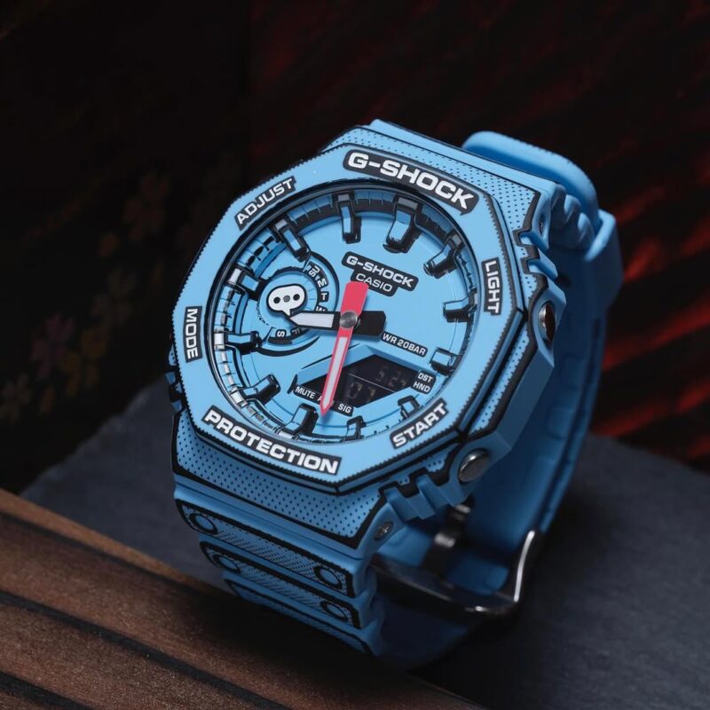 First copy G-Shock GA-2100MNG – analog-digital hybrid display.