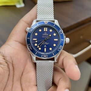 Omega Seamaster Diver Bond 007 No Time To Die first copy men’s watch – 43MM, automatic, stainless steel bracelet.