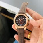 Patek Philippe Aquanaut 5968R first copy– copper rose-gold case, brown dial.