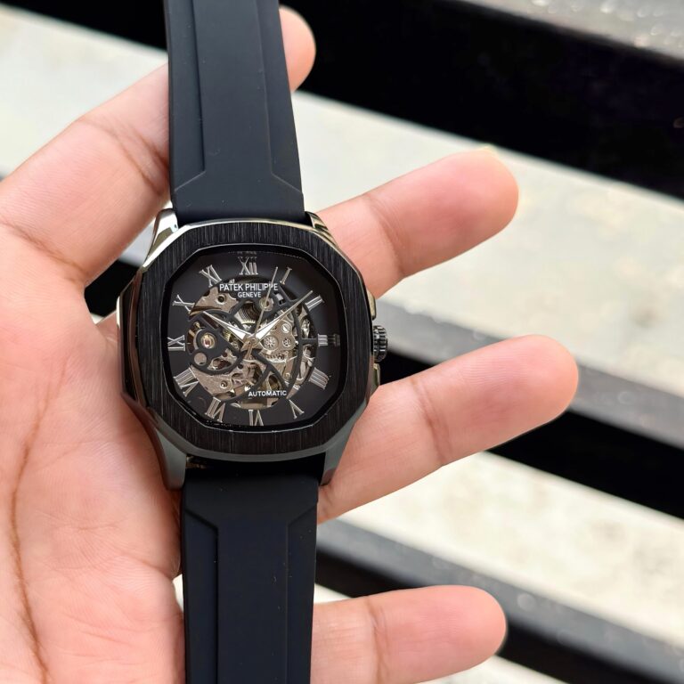 Patek Philippe Aquanaut Black Skeleton – First Copy (7AA Premium)