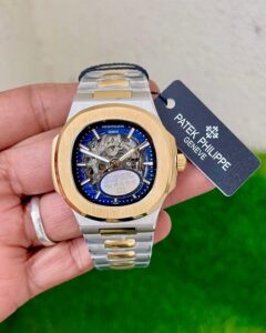 Patek Philippe Skeleton first copy– blue skeleton dial.