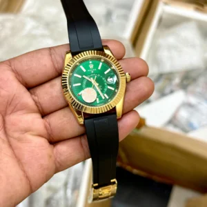 Rolex Sky-Dweller Green Dial Fibre Strap First Copy Watch