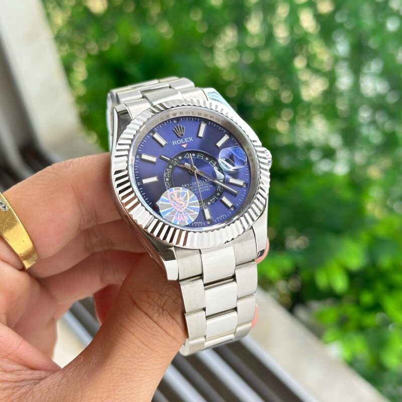 Rolex Sky-Dweller Blue Dial 42 First Copy Watch side shot
