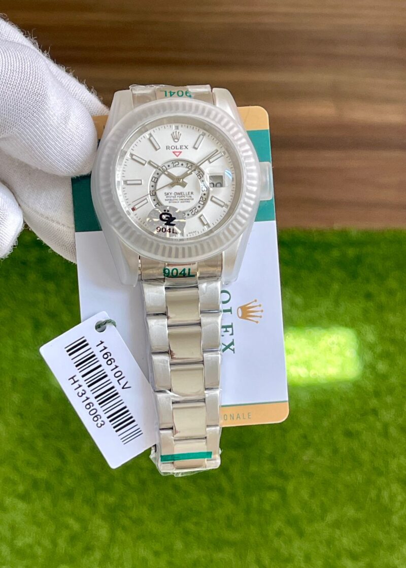 Wide shot of Rolex Sky-Dweller White Dial First Copy Watch