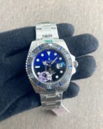 Rolex Submarine Silver Blue DIW Limited Edition – 41MM Watch close shot in hand