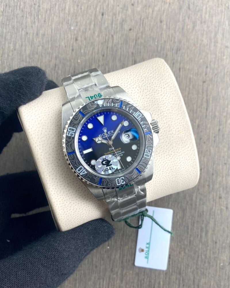 Rolex Submarine Silver Blue DIW Limited Edition – 41MM Close side shot