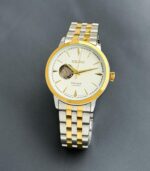 Seiko Presage Open Heart first copy men’s watch – 43MM, two-tone strap, automatic movement.