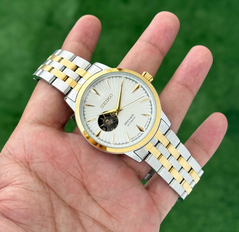 Seiko Presage Open Heart first copy – 43MM men’s automatic watch with open-heart dial