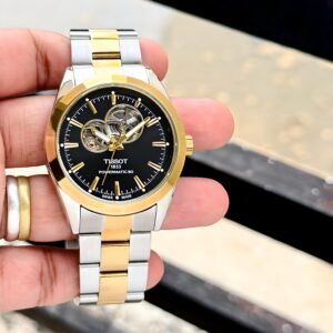 Tissot Powermatic – First copy stainless steel gold-silver bracelet.