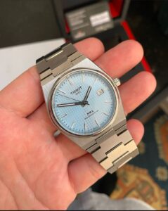 Tissot PRX automatic first copy watch – integrated stainless steel bracelet.