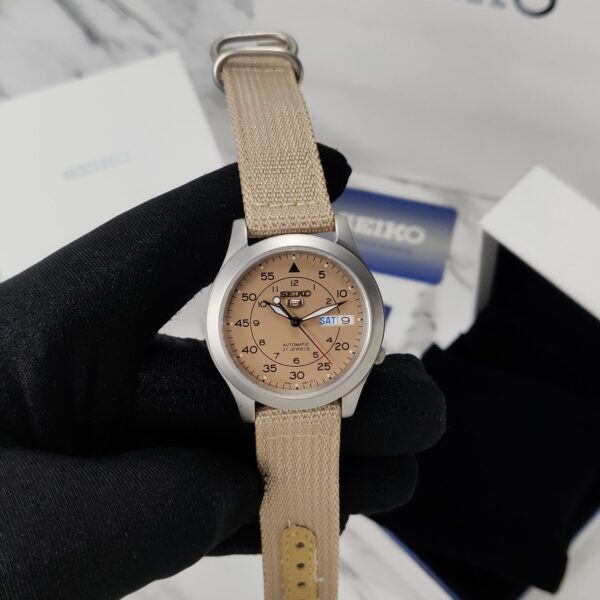 Seiko 5 Military SNK803 Beige Dial First Copy Watch