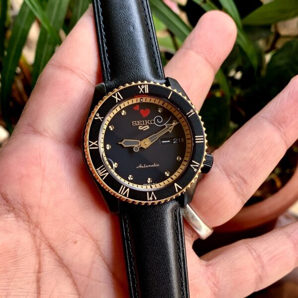 Seiko 5 Sports One Piece Sanji Black Dial First Copy Watch