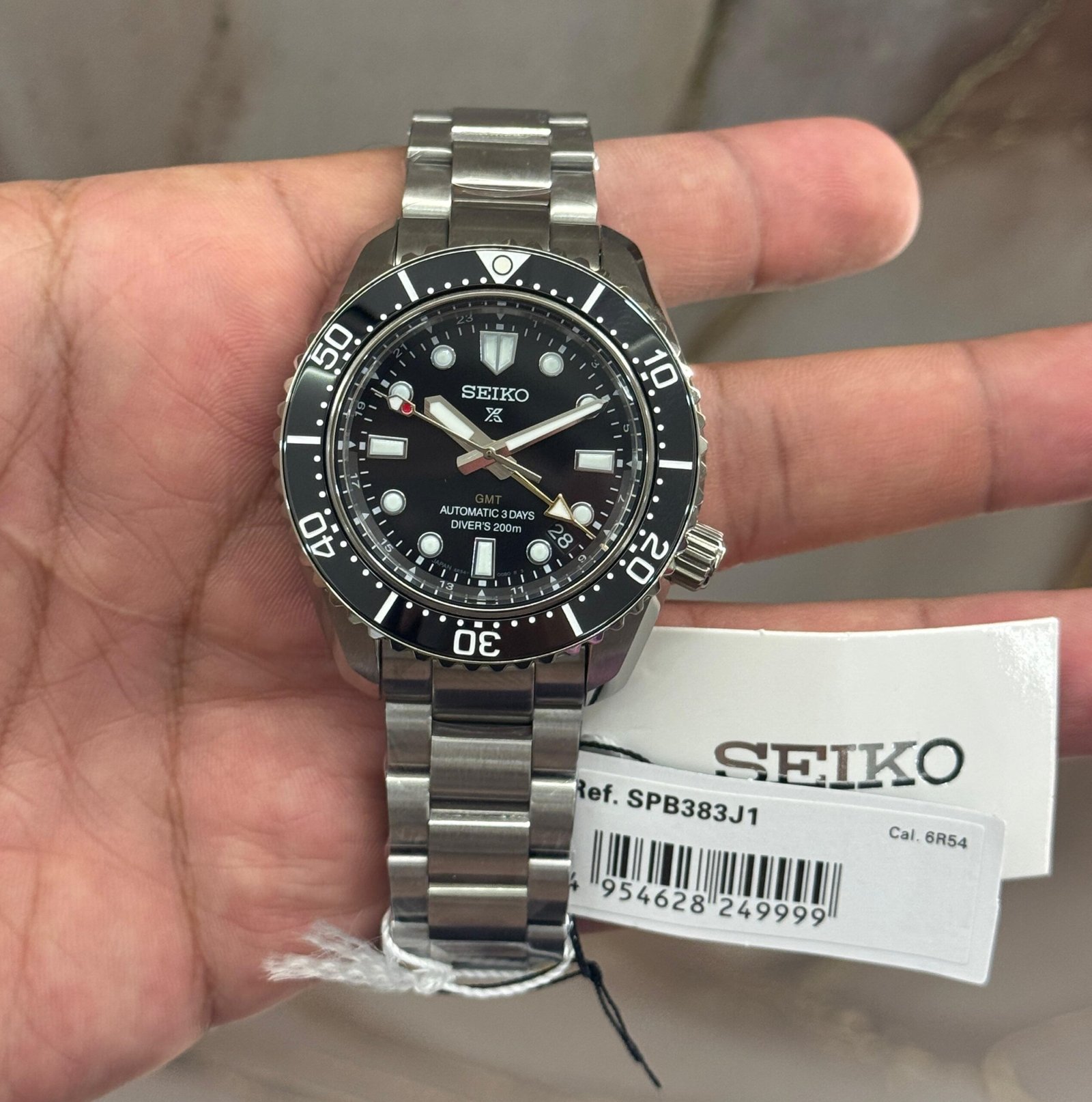 Seiko-Prospex-Marine-Black-GMT-1 Seiko Prospex Marine Black GMT OG - Image 1