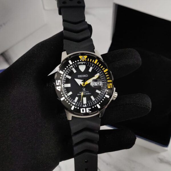Seiko Yellow Fin Tuna Black Dial First Copy Watch